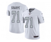 Men's Nike Oakland Raiders #71 David Sharpe Limited White Rush NFL Jersey