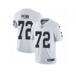 Men's Nike Oakland Raiders #72 Donald Penn Vapor Untouchable Limited White NFL Jersey