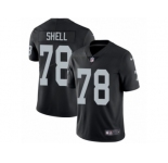 Men's Nike Oakland Raiders #78 Art Shell Vapor Untouchable Limited Black Team Color NFL Jersey