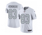 Men's Nike Oakland Raiders #83 Ted Hendricks Limited White Rush NFL Jersey