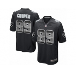 Men's Nike Oakland Raiders #89 Amari Cooper Limited Black Strobe NFL Jersey