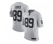 Men's Nike Oakland Raiders #89 Amari Cooper Limited Gray Gridiron II NFL Jersey
