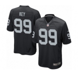 Men's Nike Oakland Raiders #99 Arden Key Game Black Team Color NFL Jersey
