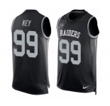 Men's Nike Oakland Raiders #99 Arden Key Limited Black Player Name & Number Tank Top NFL Jersey