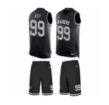 Men's Nike Oakland Raiders #99 Arden Key Limited Black Tank Top Suit NFL Jersey