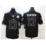 Men's Oakland Raiders #13 Hunter Renfrow Black 60th Anniversary Vapor Untouchable Limited Jersey