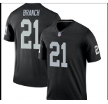 Men's Oakland Raiders #21 Branch  Black Team Color Vapor Untouchable Limited Player Football Jersey