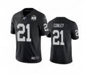 Men's Oakland Raiders #21 Gareon Conley Black 60th Anniversary Vapor Untouchable Limited Player 100th Season Football Jersey