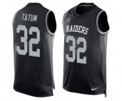 Men's Oakland Raiders #32 Marcus Allen Limited Black Player Name & Number Tank Top Football Jersey