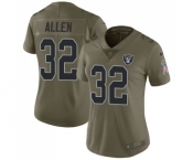 Men's Oakland Raiders #32 Marcus Allen Limited Olive 2017 Salute to Service Football Jersey