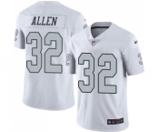 Men's Oakland Raiders #32 Marcus Allen Limited White Rush Vapor Untouchable Football Jersey