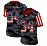 Men's Oakland Raiders #34 Bo Jackson Camo Flag Nike Limited Jersey