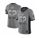 Men's Oakland Raiders #52 Marquel Lee Limited Gray Rush Drift Fashion Football Jersey