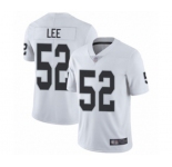 Men's Oakland Raiders #52 Marquel Lee White Vapor Untouchable Limited Player Football Jersey