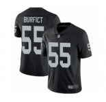Men's Oakland Raiders #55 Vontaze Burfict Black Team Color Vapor Untouchable Limited Player Football Jersey