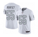 Men's Oakland Raiders #55 Vontaze Burfict Limited White Rush Vapor Untouchable Football Jersey