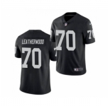 Men's Oakland Raiders #70 Alex Leatherwood 2021 Football Draft Black Vapor Untouchable Limited Jersey