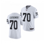 Men's Oakland Raiders #70 Alex Leatherwood 2021 Football Draft White Vapor Untouchable Limited Jersey