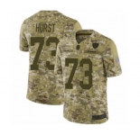 Men's Oakland Raiders #73 Maurice Hurst Limited Camo 2018 Salute to Service Football Jersey