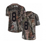 Men's Oakland Raiders #8 Daniel Carlson Limited Camo Rush Realtree Football Jersey