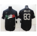 Men's Oakland Raiders #83 Darren Waller Black Mexico Nike Limited Jersey