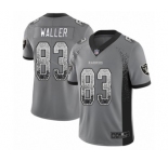 Men's Oakland Raiders #83 Darren Waller Limited Gray Rush Drift Fashion Football Jersey