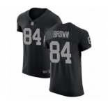Men's Oakland Raiders #84 Antonio Brown Black Team Color Vapor Untouchable Elite Player Football Jersey