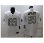 Men's Oakland Raiders #89 Bryan Edwards White Gray Team Color Vapor Untouchable Limited Jersey