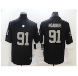 Men's Oakland Raiders #91 Yannick Ngakoue Nike Black Player Limited Jersey
