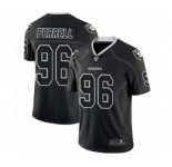 Men's Oakland Raiders #96 Clelin Ferrell Lights Out Black Limited Football Jersey
