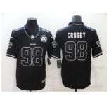 Men's Oakland Raiders #98 Maxx Crosby Black 60th Anniversary Vapor Untouchable Limited Jersey