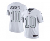 Nike Oakland Raiders #10 Seth Roberts White Men's Stitched NFL Limited Rush Jersey