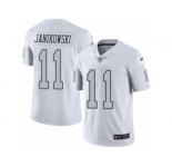Nike Oakland Raiders #11 Sebastian Janikowski White Men's Stitched NFL Limited Rush Jersey