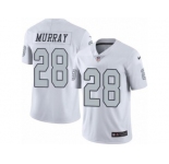 Nike Oakland Raiders #28 Latavius Murray White Men's Stitched NFL Limited Rush Jersey