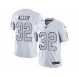 Nike Oakland Raiders #32 Marcus Allen White Men's Stitched NFL Limited Rush Jersey