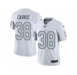 Nike Oakland Raiders #38 T.J. Carrie White Men's Stitched NFL Limited Rush Jersey