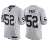 Nike Oakland Raiders #52 Khalil Mack 2016 Gridiron Gray II Men's NFL Limited Jersey