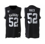 Nike Oakland Raiders #52 Khalil Mack Black Team Color Men Stitched NFL Limited Tank Top Jersey