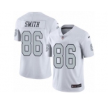 Nike Oakland Raiders #86 Lee Smith White Men's Stitched NFL Limited Rush Jersey