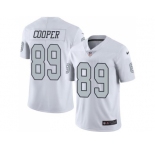 Nike Oakland Raiders #89 Amari Cooper White Men's Stitched NFL Limited Rush Jersey
