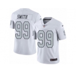 Nike Oakland Raiders #99 Aldon Smith White Men's Stitched NFL Limited Rush Jersey