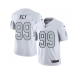 Nike Oakland Raiders #99 Arden Key White Men Stitched NFL Limited Rush Jersey