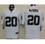 nike nfl jerseys oakland raiders #20 darren mcfadden white[nike limited]