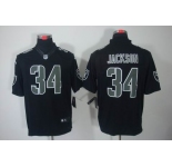 nike nfl jerseys oakland raiders #34 jackson black[nike limited]