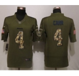 nike nfl jerseys oakland raiders #4 carr army green[nike Limited Salute To Service]