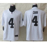 nike nfl jerseys oakland raiders #4 carr white[nike Limited]