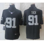 nike nfl jerseys oakland raiders #91 tuck black[nike Limited]