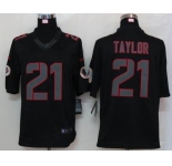 nike nfl jerseys washington redskins #21 fred taylor black[nike limited]