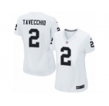 Women Nike Oakland Raiders #2 Giorgio Tavecchio Game White NFL Jersey
