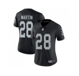 Women Nike Oakland Raiders #28 Doug Martin Black Team Color Stitched NFL Vapor Untouchable Limited Jersey